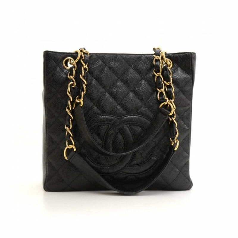 Chanel PST in Black Caviar Leather with Gold Hardware – Handbagholic