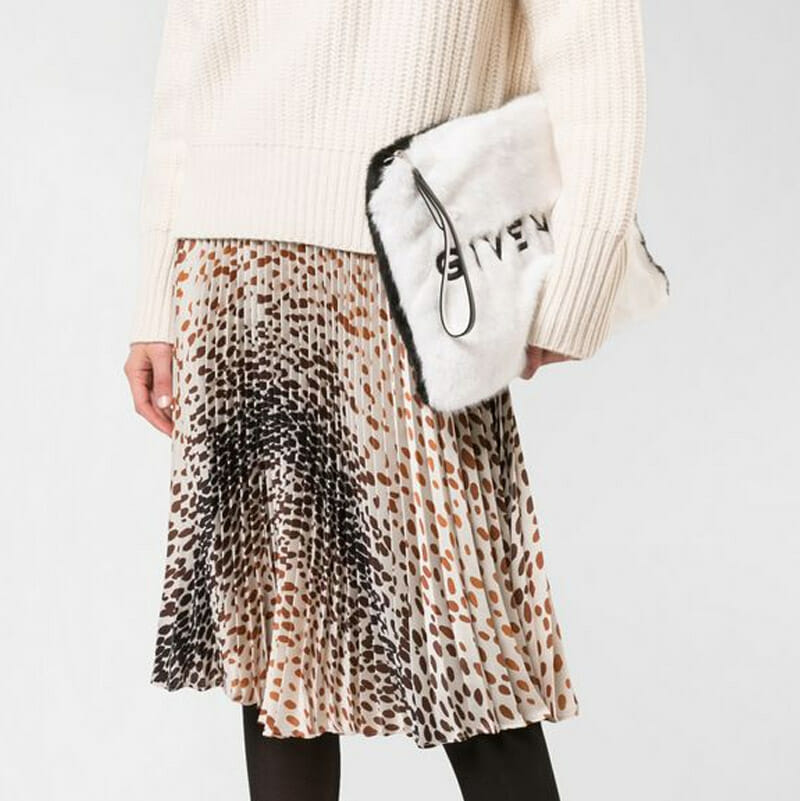 givenchy fur clutch