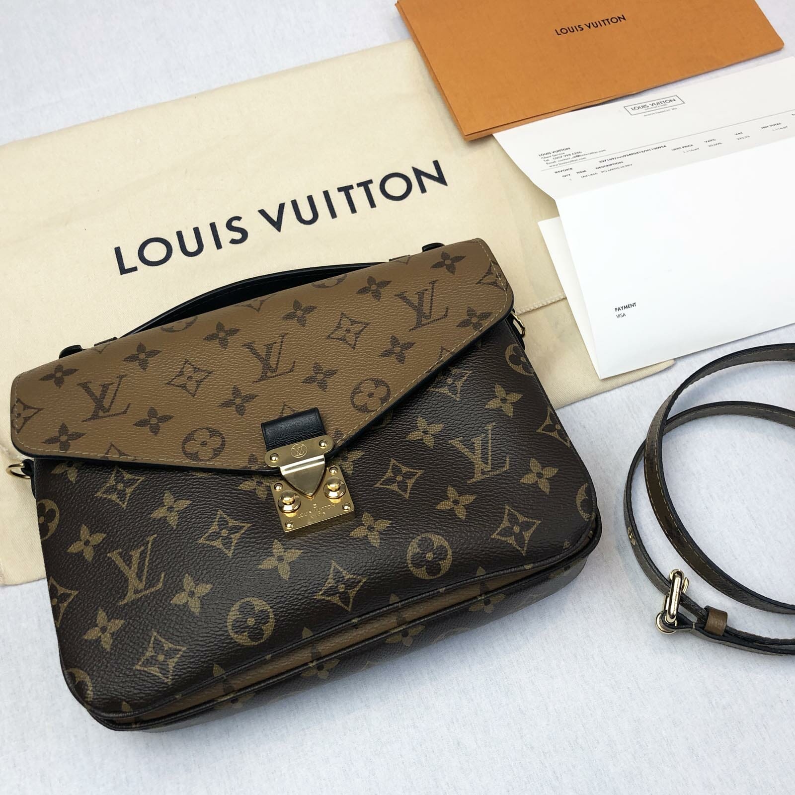Louis Vuitton Reverse Monogram Pochette Metis Pre-Loved - Handbagholic