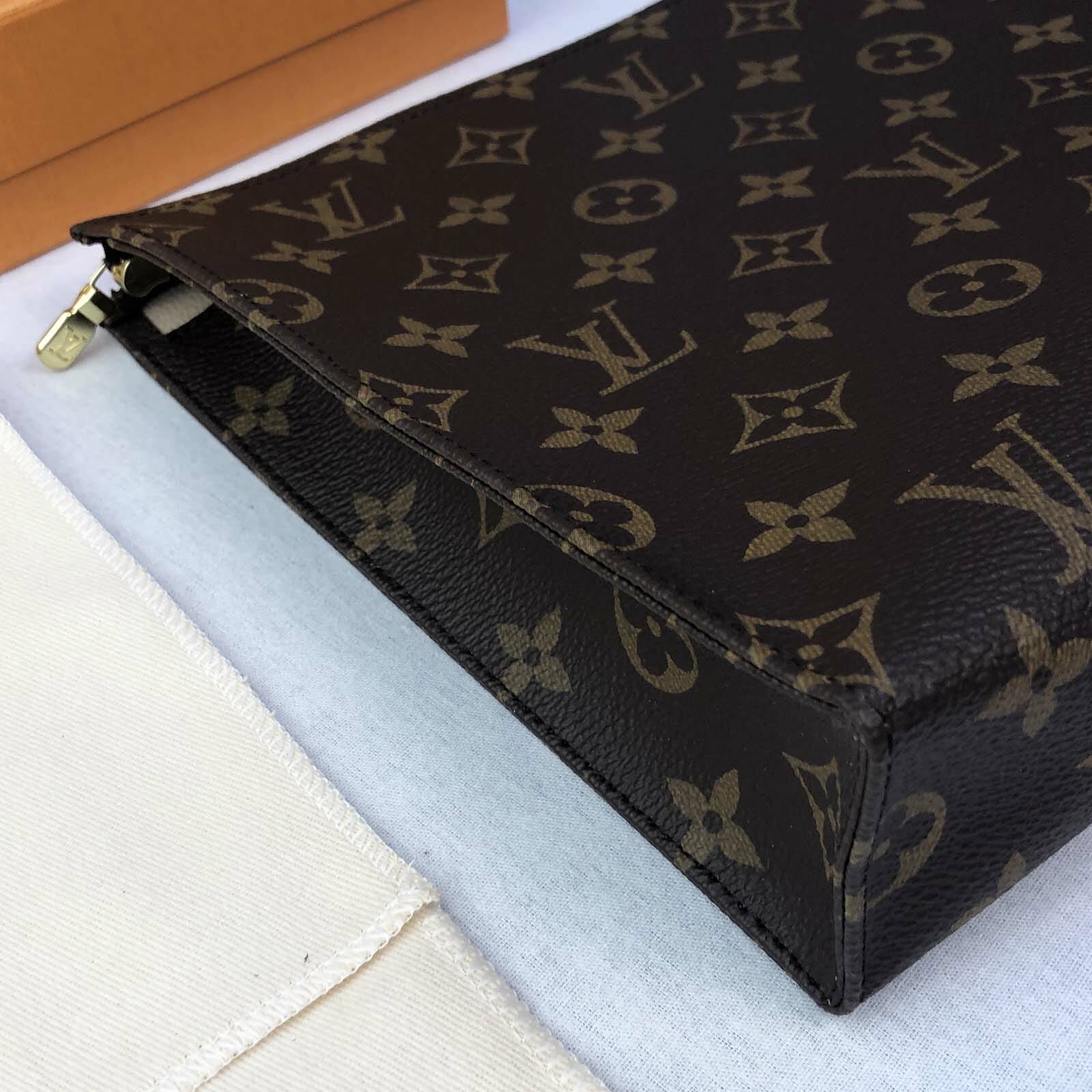 Louis Vuitton Toiletry Pouch 26 Monogram Clutch Bag - BRAND NEW - Handbagholic