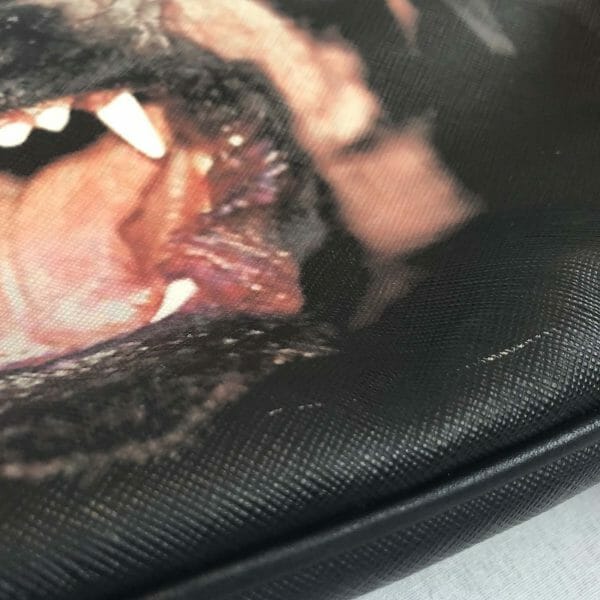 Givenchy Antigona rottweiler Dog Tote Bag front scratch