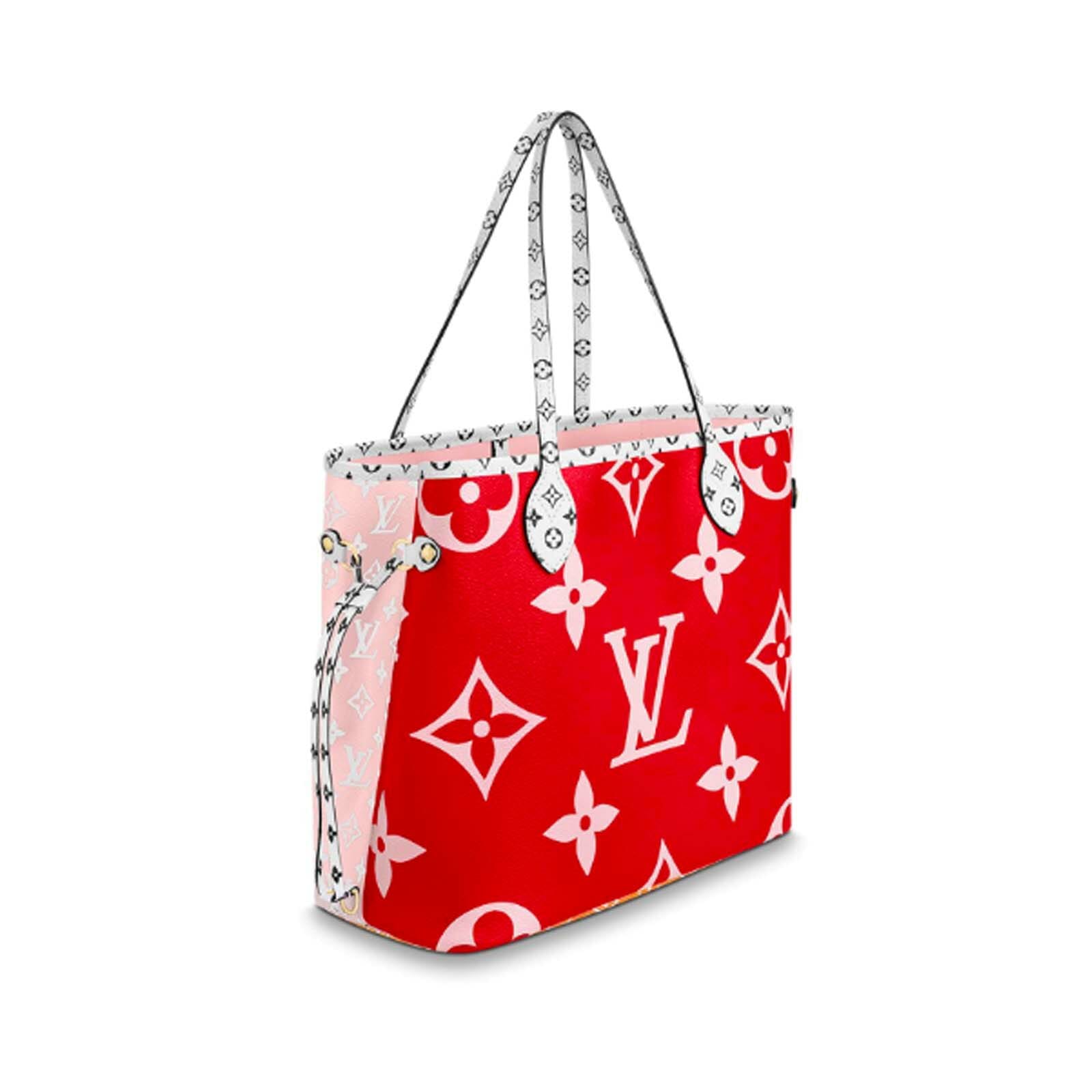 Louis Vuitton Neverfull Monogram Giant MM Red/Pink Lining in