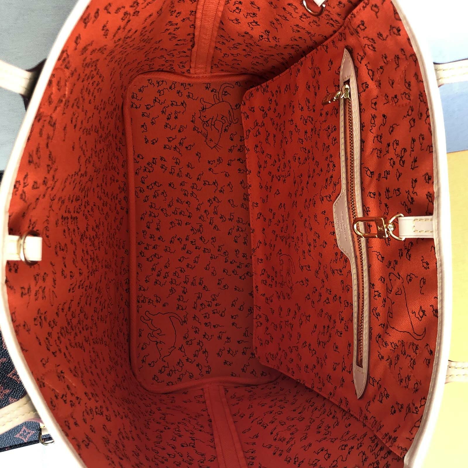 Louis Vuitton Catogram Grace Coddington Neverfull MM Tote Bag with Pouch - Handbagholic