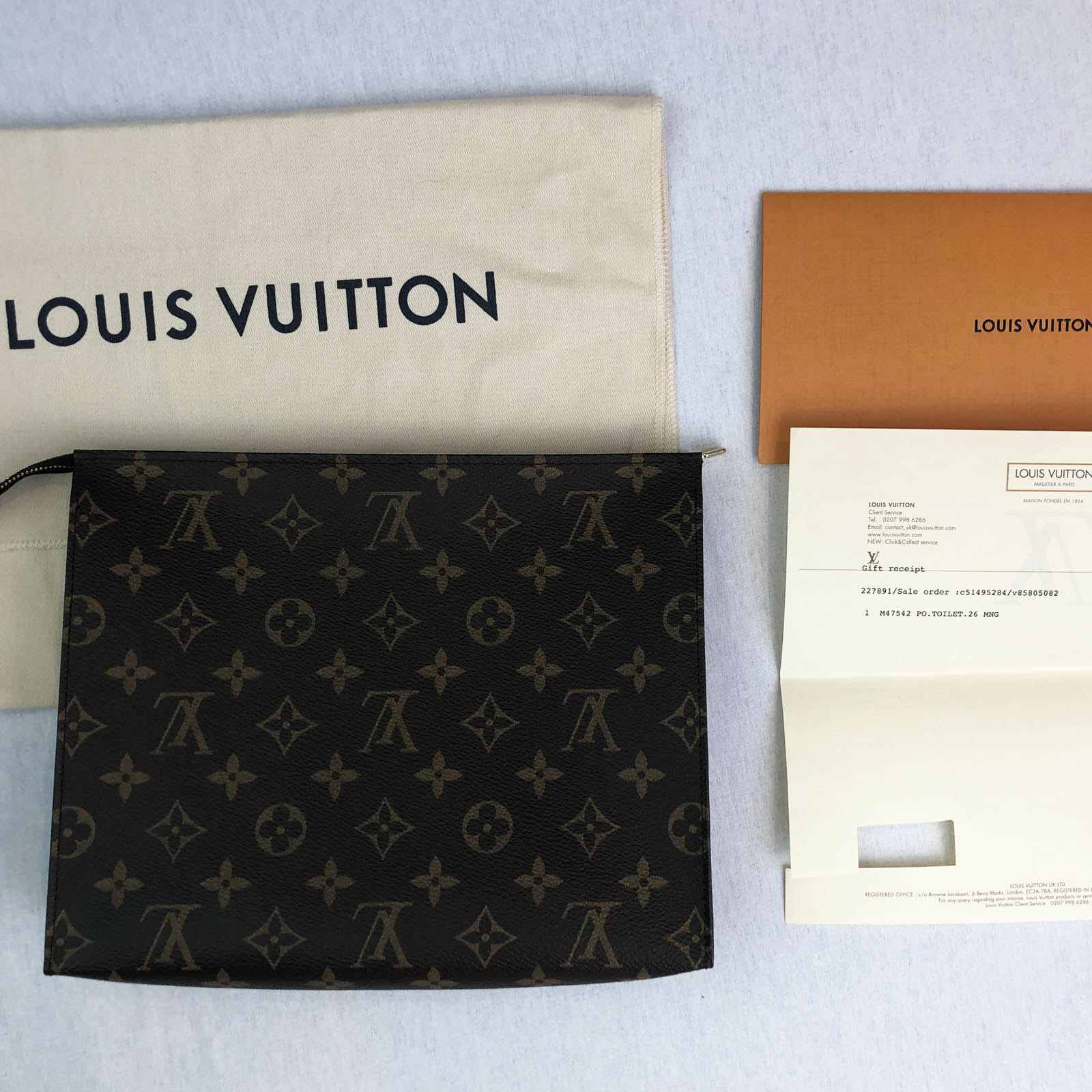 Louis Vuitton Toiletry Pouch 26 Monogram Clutch Bag - Handbagholic