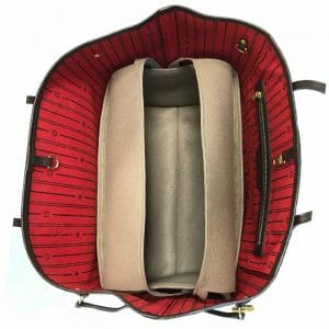 Louis Vuitton zipped Neverfull MM Handbag Liner for Designer Handbag Handbagholic