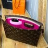 louis Vuitton toiletry pouch 26 conversion kit handbag liner to shoulder bag hot pink