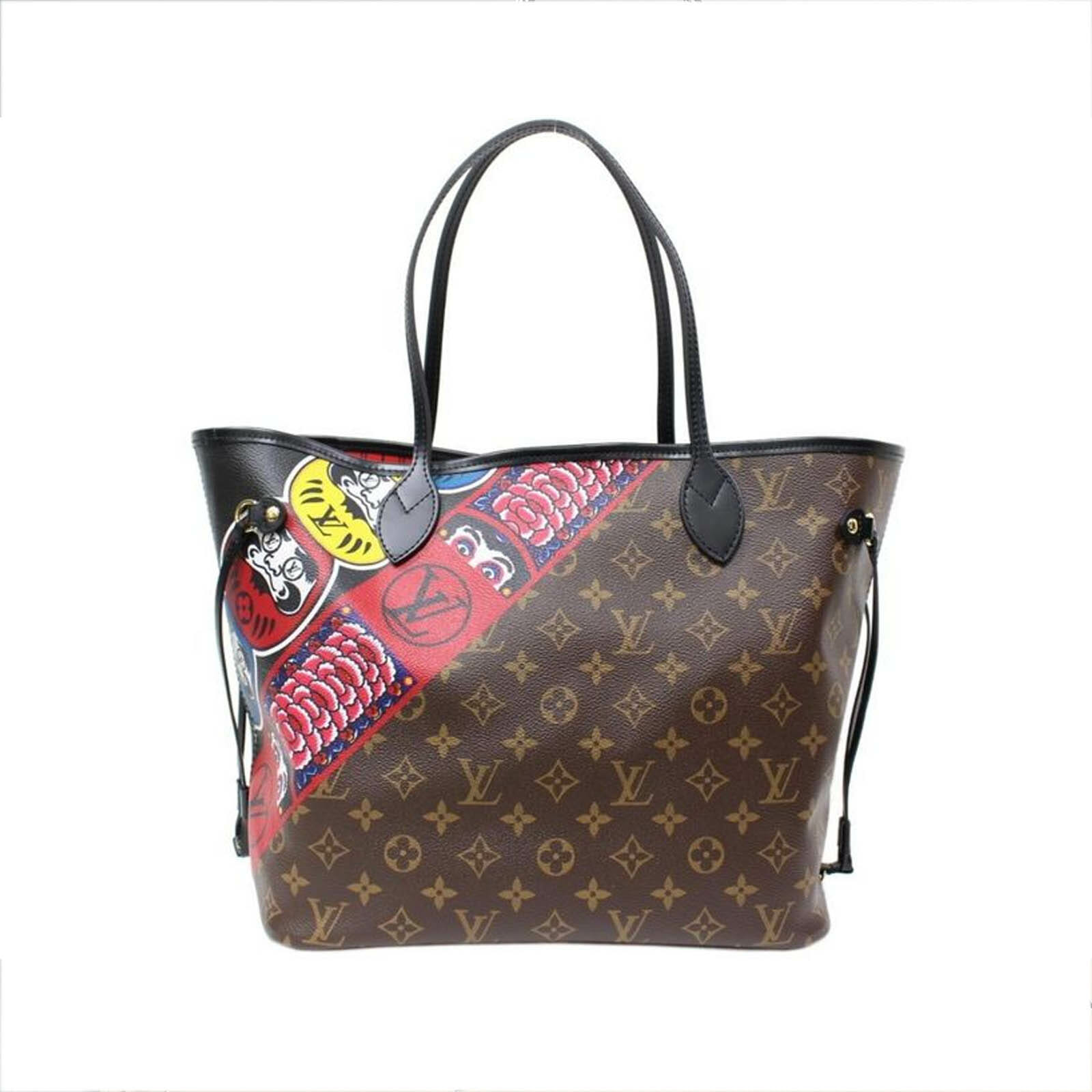 Louis Vuitton Edition Neverfull MM Bag with Wristlet / Pouch -
