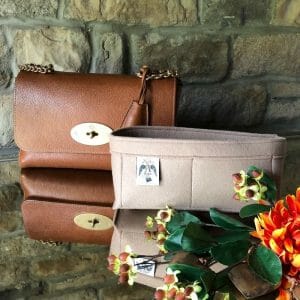 mulberry medium lily beige nude luxury handbag liner organiser protect lining