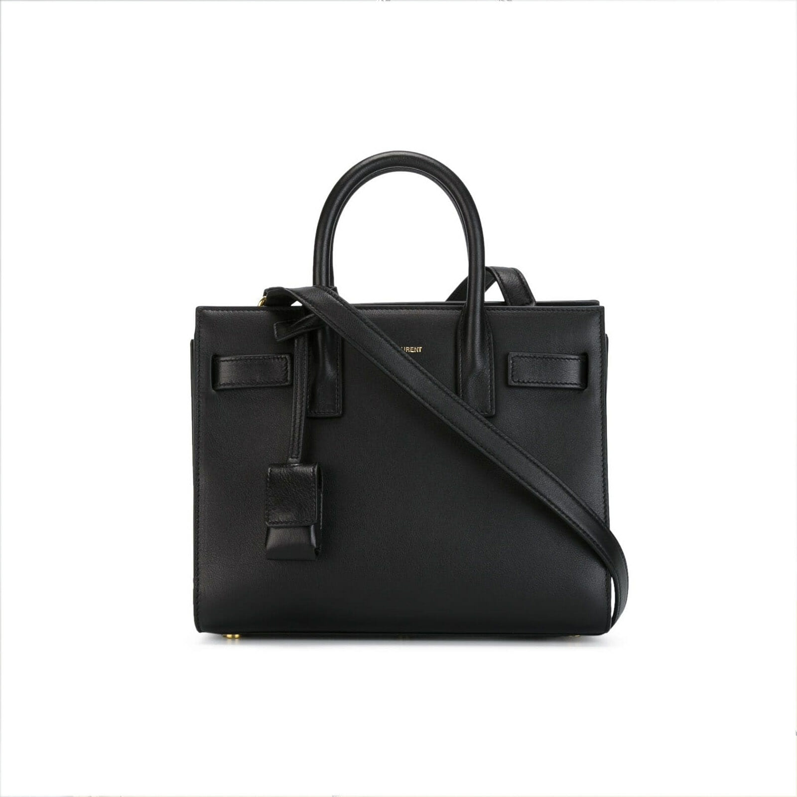 YSL Saint Laurent Nano Sac De Jour Black Calf Leather - Handbagholic