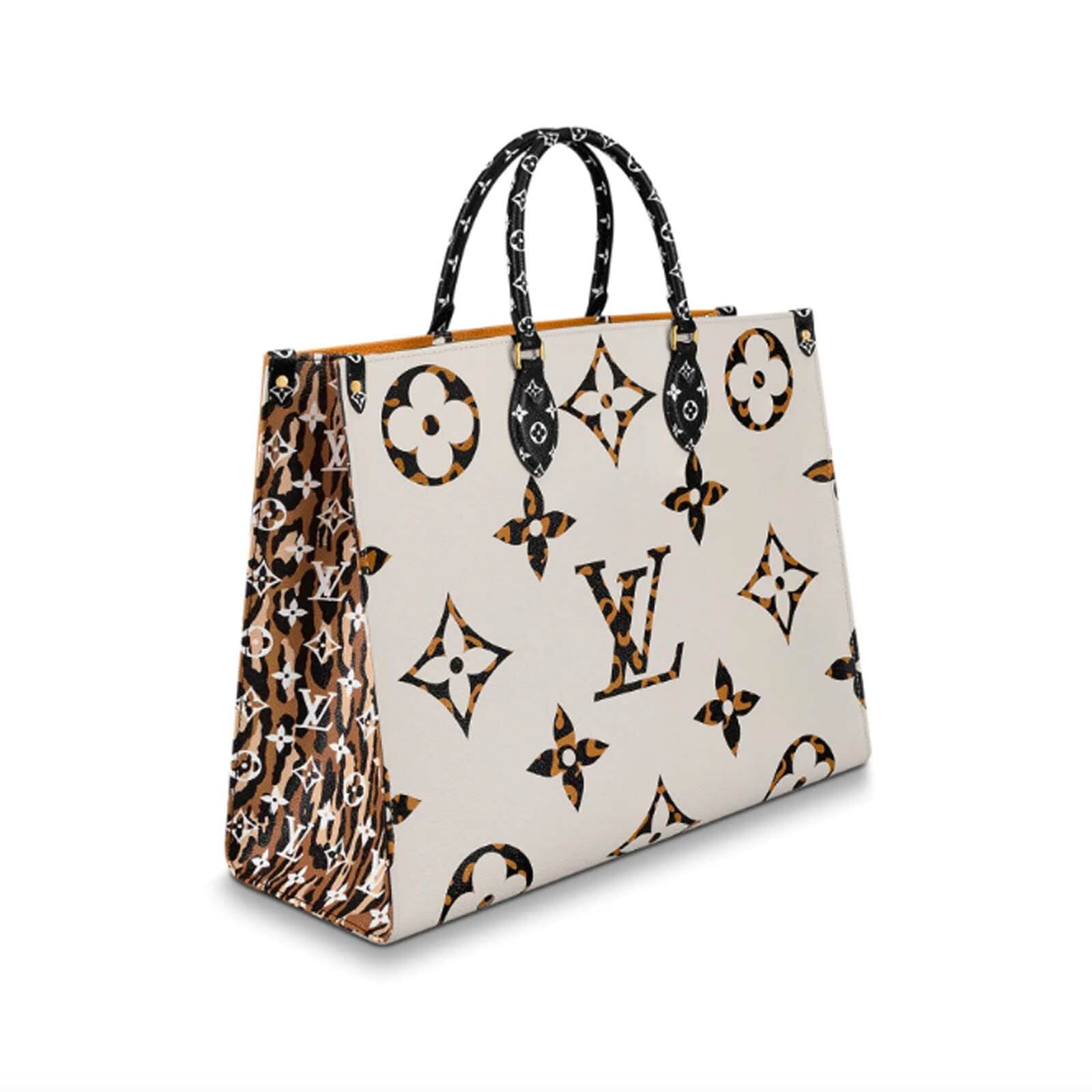 Louis Vuitton Jungle Print On The Go OnTheGo Bag White and Orange -  Handbagholic