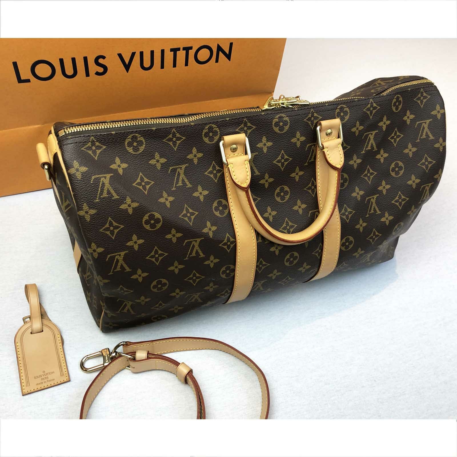 Knurre anekdote løn Louis Vuitton Keepall BANDOULIÈRE 45 Monogram Holdall Travel Bag -  Handbagholic