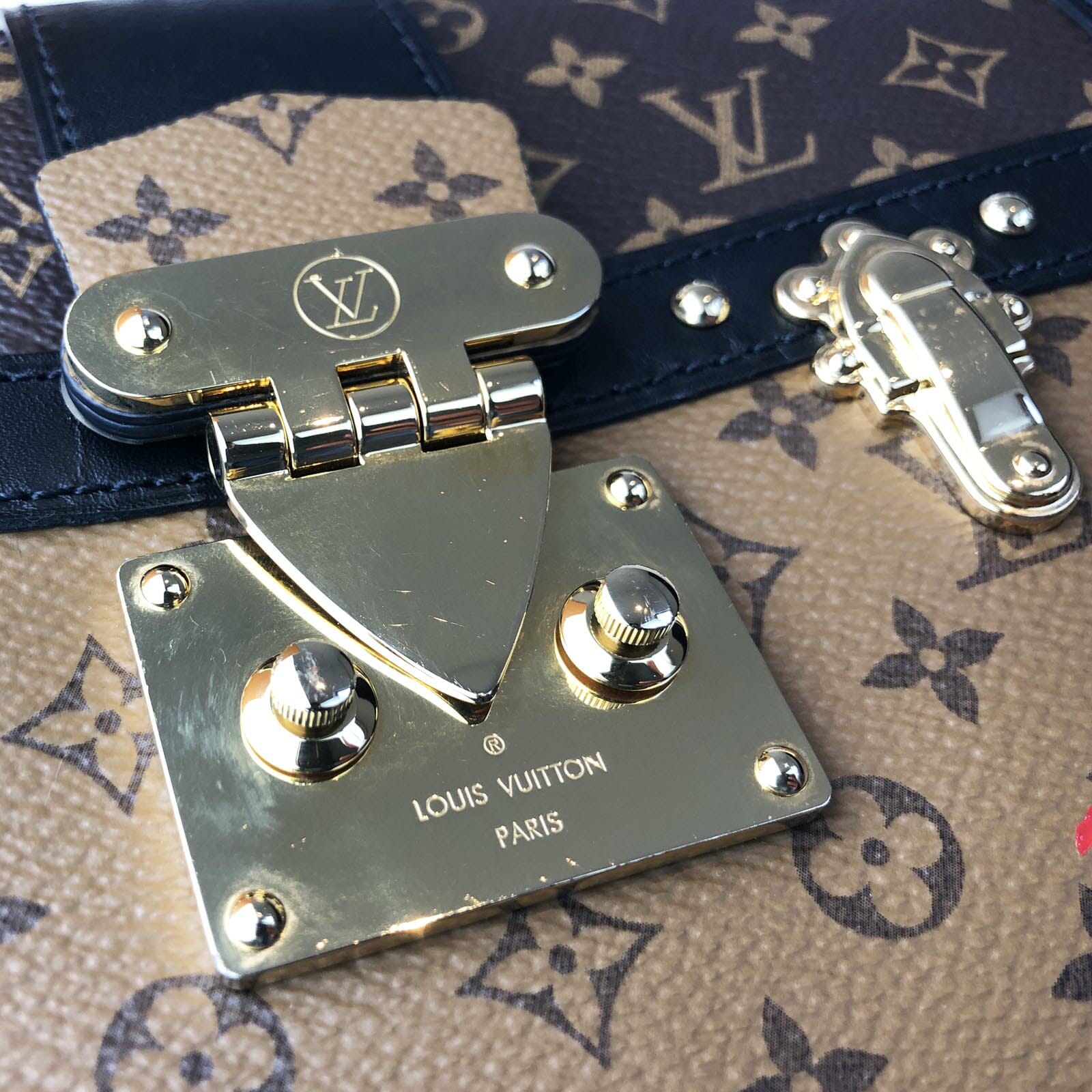 Louis Vuitton Trunk Clutch Bag Cloth with Shoulder Strap - Handbagholic