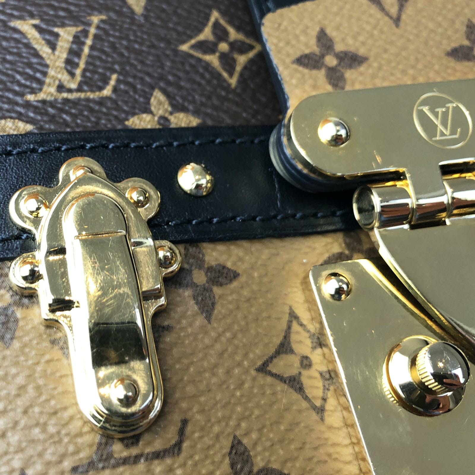 Louis Vuitton Trunk Clutch Bag Cloth with Shoulder Strap - Handbagholic