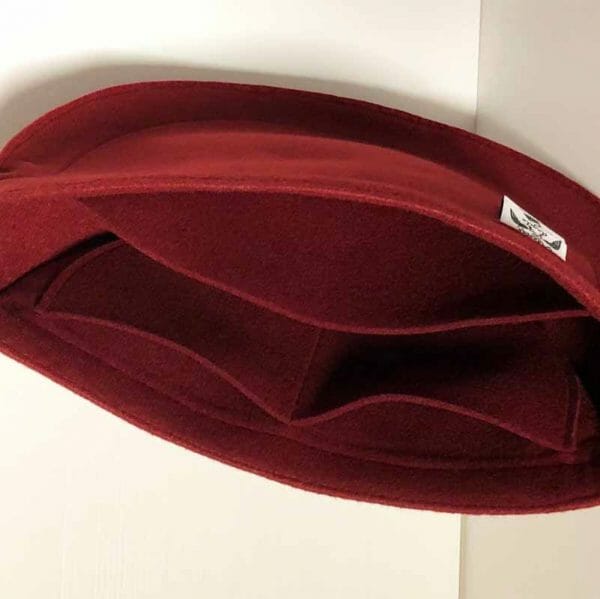Dark Red Mulberry Daria Satchel handbag Liner for Designer Handbags Handbagholic