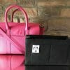 Mulberry Amberley Satchel black handbag Liner for Designer Handbags Handbagholic