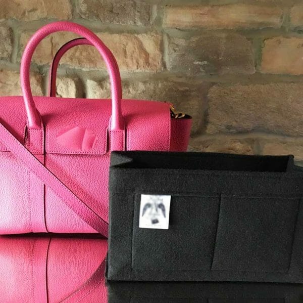 Mulberry Amberley Satchel black handbag Liner for Designer Handbags Handbagholic