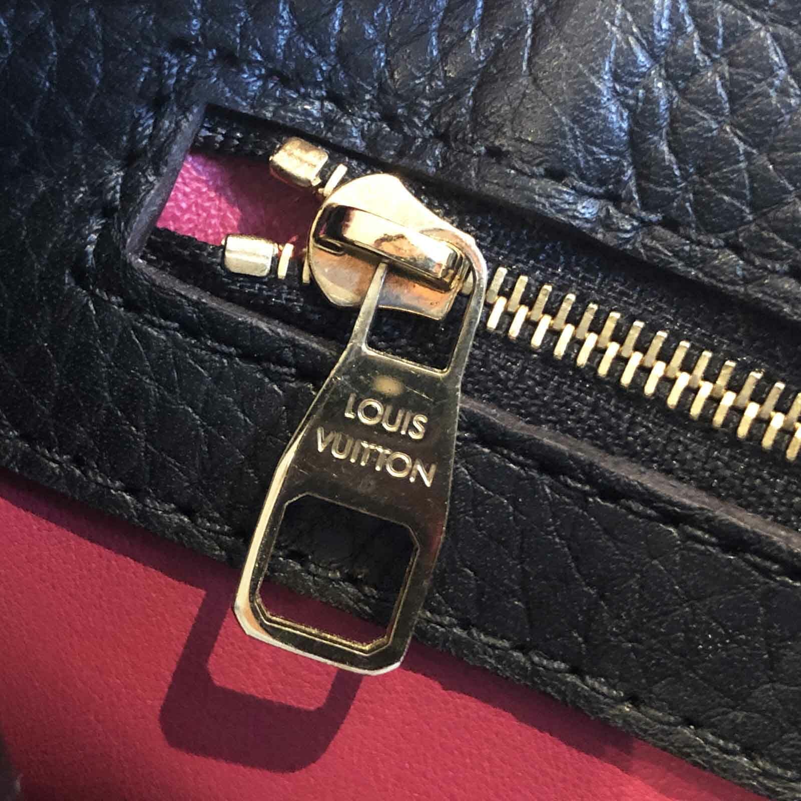 Louis Vuitton Capucines PM - Black and Gold - Handbagholic
