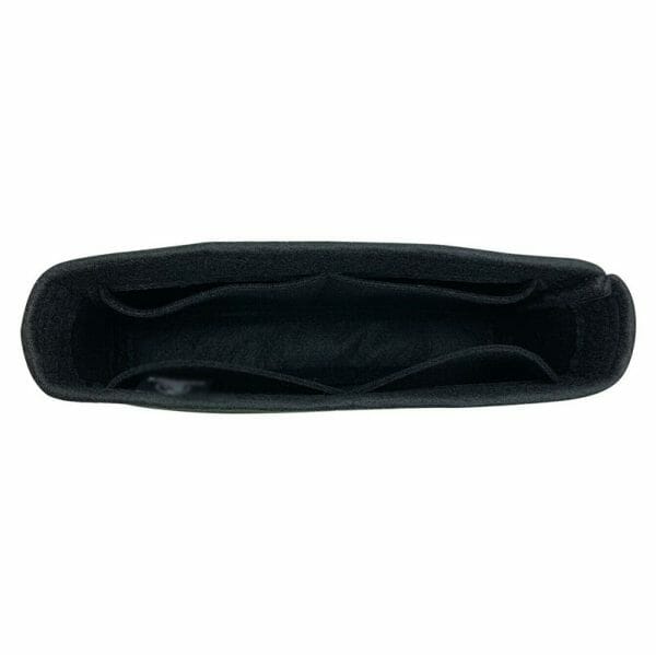 Chanel Medium Classic Flap handbag liner protector organiser insert handbagholic black liner