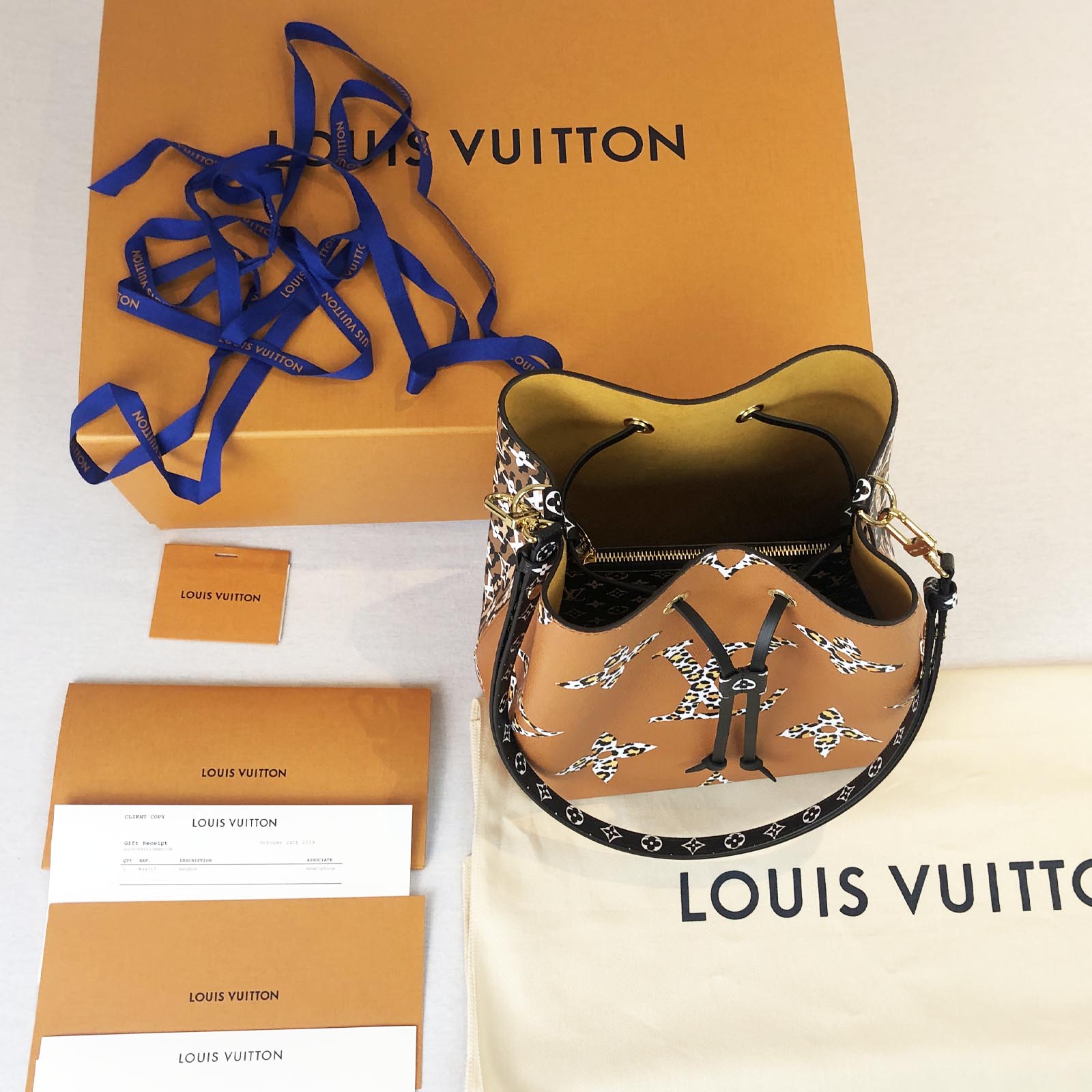 Louis Vuitton Receipt Client Copyright