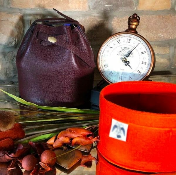 Mulberry Abbey Bucket Bag Handbag Liner Insert Organiser orange
