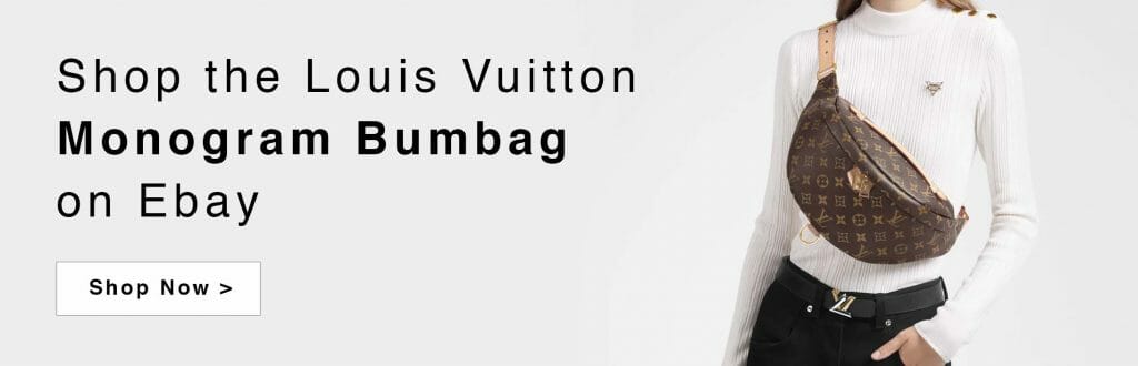 LOUIS VUITTON Monogram Teddy Bum Bag Waist Bag Fur Beige M55425 LV