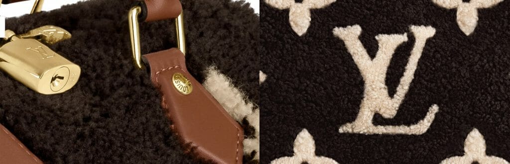 Louis Vuitton Beach Pouch Monogram Giant Teddy Fleece Beige/Brown