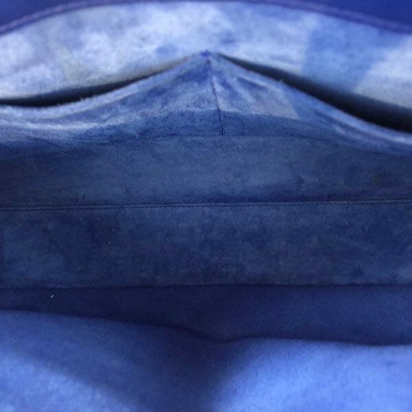 Saint Laurent YSL Sac De Jour Cobalt Bright Blue Small Leather Bag handbagholic authentic designer bag lining