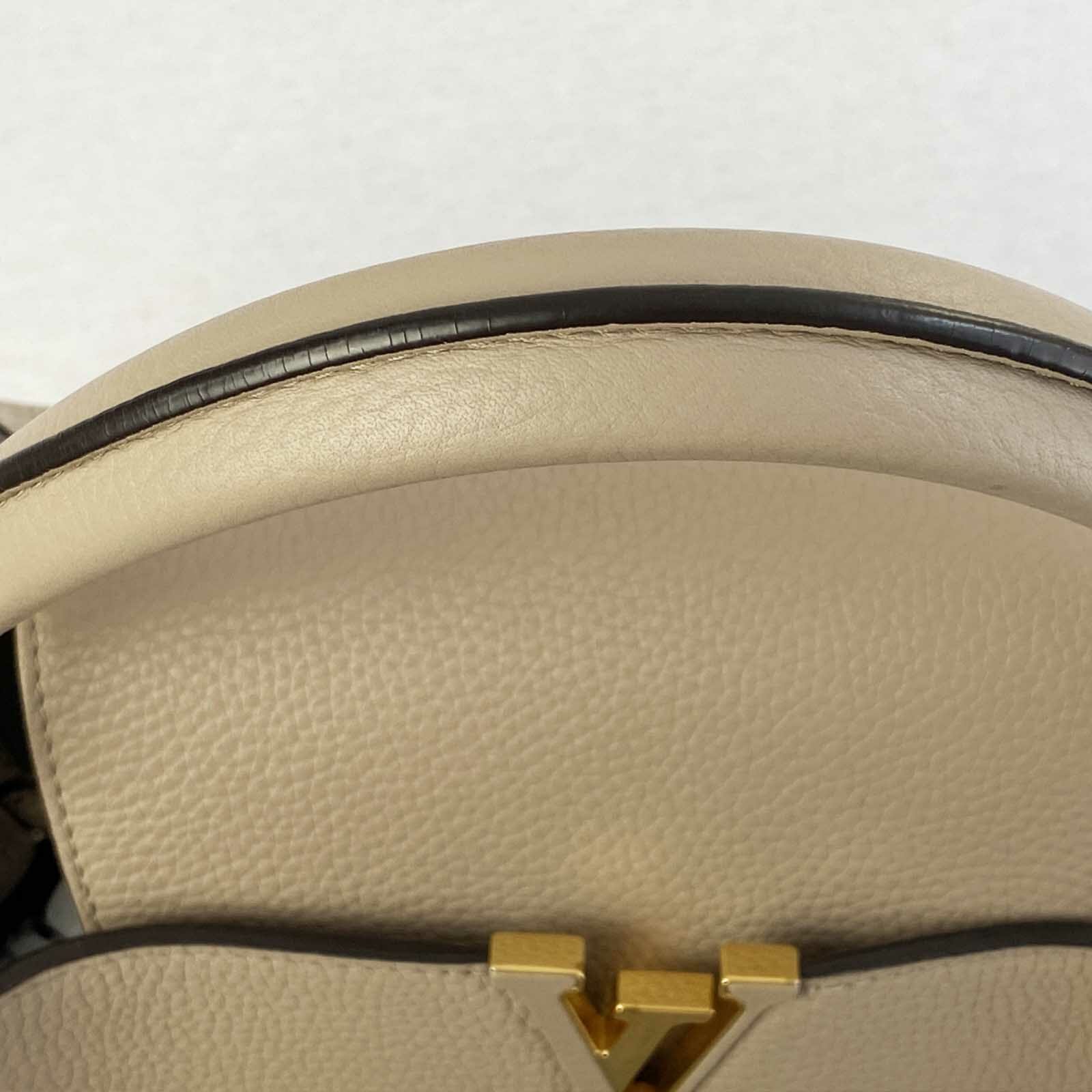 Louis Vuitton Capucines GM Top Handle Bag Black Leather For Sale