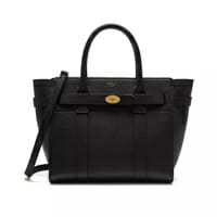 Mulberry Black Zipped Bayswater designer bag for work handbag icon handbagholic 200x200px