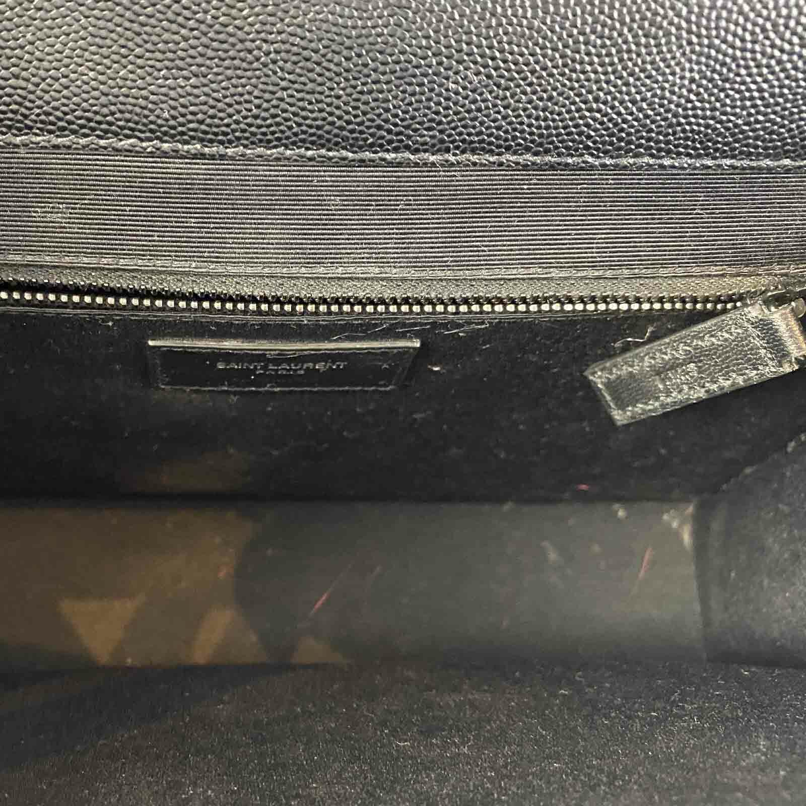 YSL Saint Laurent Large Envelope Bag with Black Hardware Handbagholic