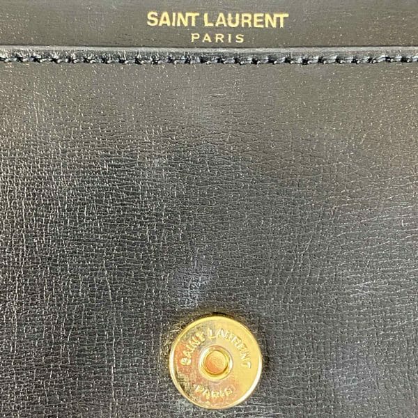 YSL Saint laurent Medium Sunset Bag Black and Gold hardware