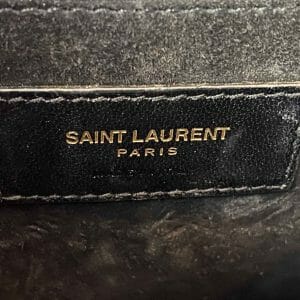YSL Saint Laurent Sunset Medium Bag Black and Gold - Handbagholic