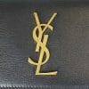 YSL Saint laurent Medium Sunset Bag Black and Gold logo