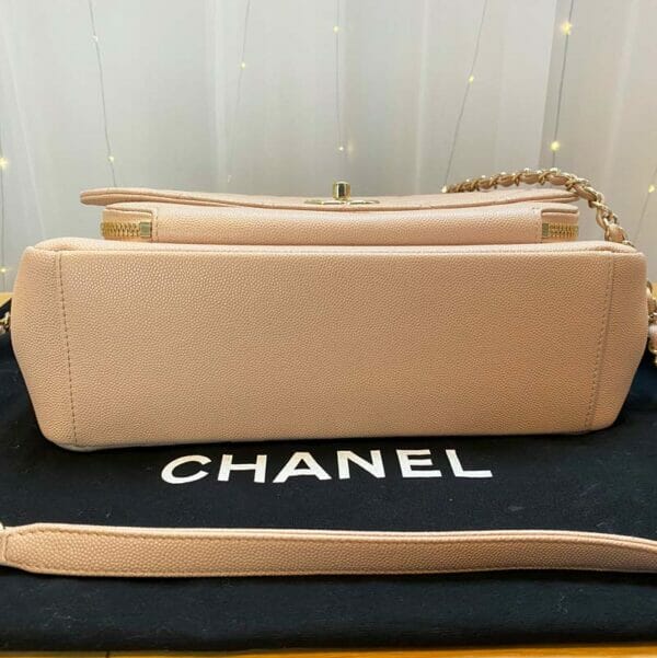 Large Chanel Business Affinity Pink with Gold Hardware Handbagholic