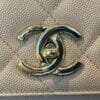 Chanel Large Pink Business Affinity Bag with Gold Hardware CC logo front