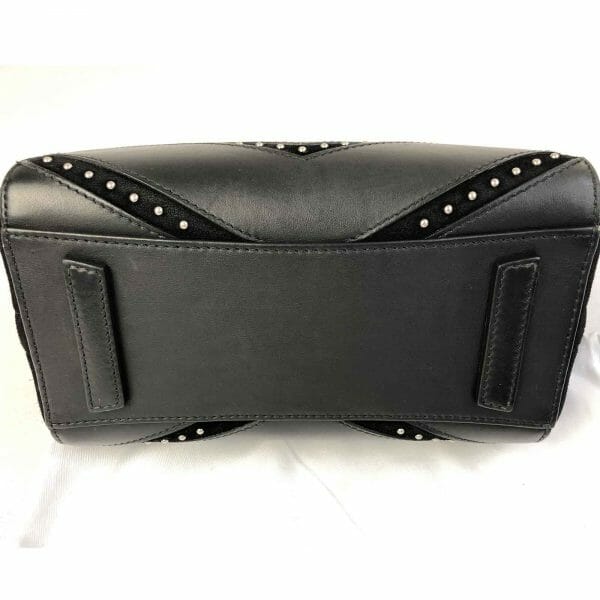 Givenchy Antigona Mini Studded Chevron leather bag handbagholic authentic designer bag bottom