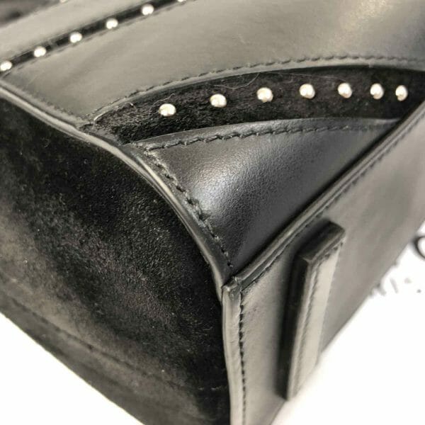Givenchy Antigona Mini Studded Chevron leather bag handbagholic authentic designer bag bottom corner 2