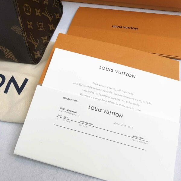 Louis Vuitton OnTheGo Tote Bag Authentic gm receipt
