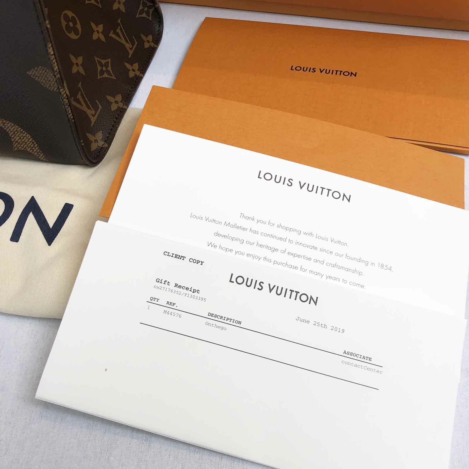 louis vuitton gift receipt