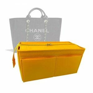 Chanel Mixed Fibers Small Deauville Tote Yellow