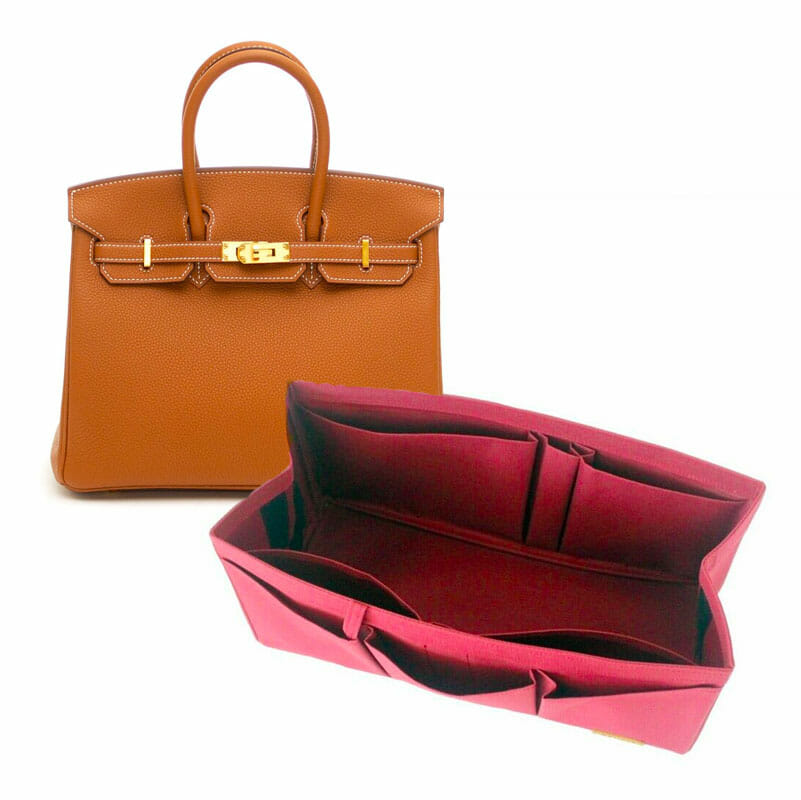 For Birkin 25 Bag Insert Organizer, Purse Insert Organizer, Bag Shaper, Bag Liner - Worldwide Shipping 4-6 Days