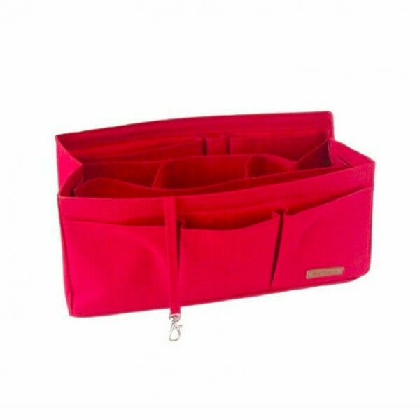 Hermes Birkin 35 organizer handbag liner waterproof handbagholic red