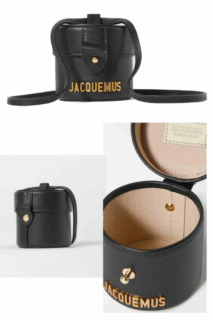 tiny black vanity case bag by Jacquemus