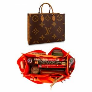 Louis Vuitton OnTheGo Tote Bag MM and GM Waterproof Bagliner Organiser