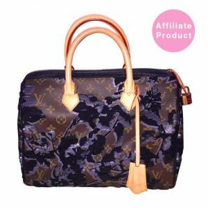 Louis Vuitton Speedy 25 Fleur De Jais Sequin Flowers