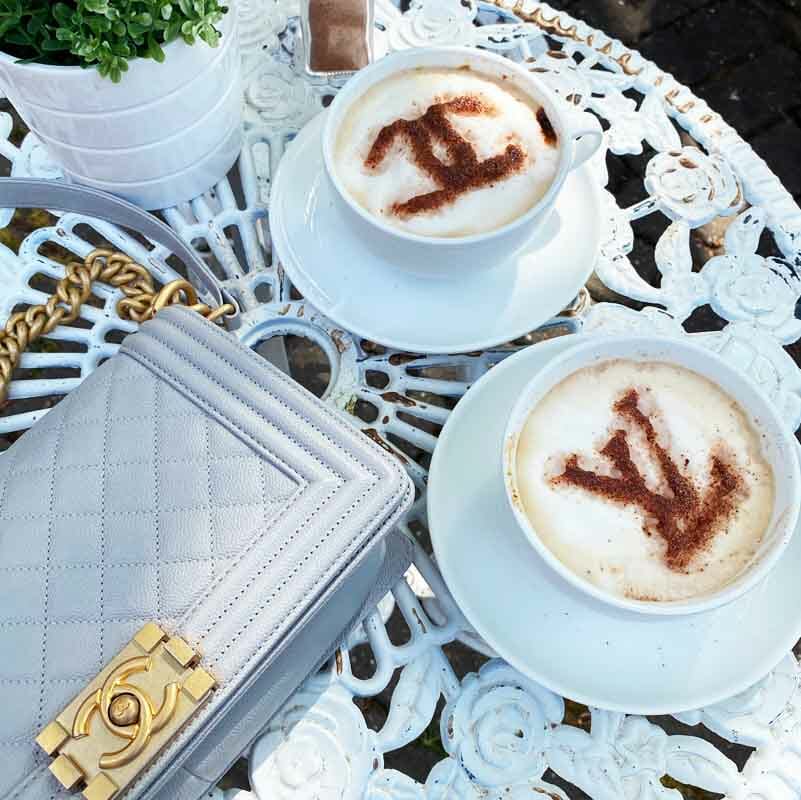 Louis Vuitton and Chanel Logo Coffee Stencil Download - Handbagholic