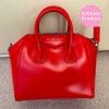 Red givenchy antigona mini calf leather