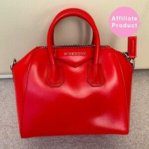 Red givenchy antigona mini calf leather