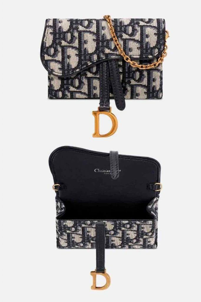 Mini Dior saddle pouch