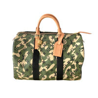 Louis Vuitton Murakami Camoflage Speedy 35 green military bag Limited Edition